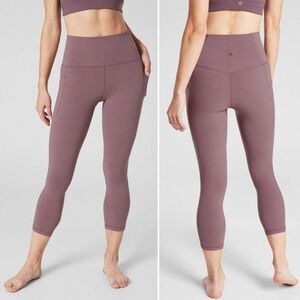NWT Athleta Salutation Stash Pocket Tight in Powervita 2XS‎ XXS Volcanic Violet
